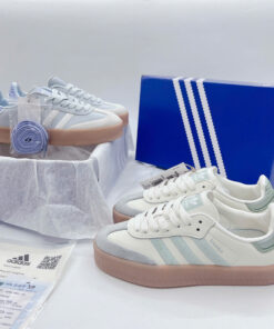 giay adidas samba mau trang xanh 2