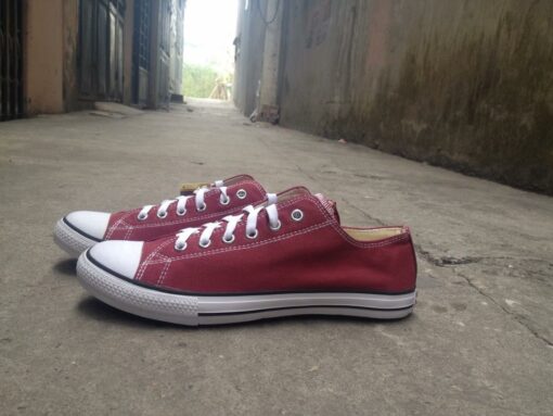 Converse classic đỏ mận thấp cổ