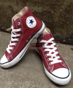 Converse classic đỏ mận cao cổ