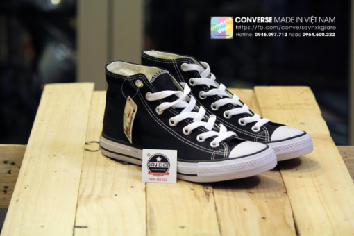 Hình Ảnh Giày Converse Đen Cao Cổ Có Sẵn Tại GiayChon.Com