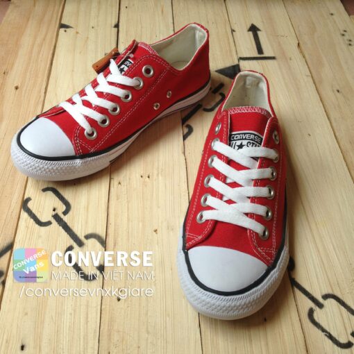 Converse classic đỏ tươi thấp cổ