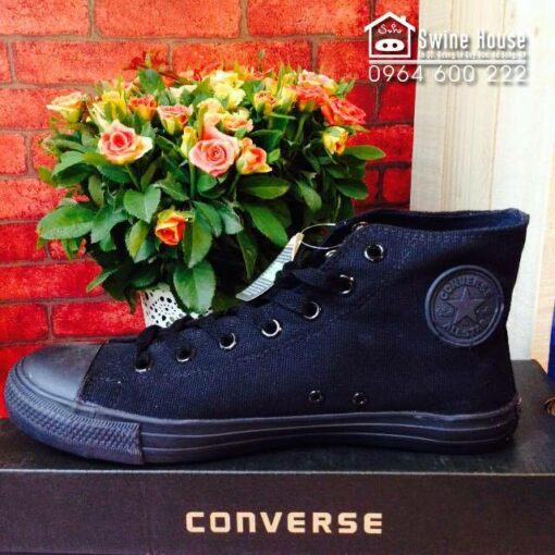 Giày Converse All Star Đen Full Cao Cổ GC-CV05-BF