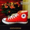 Converse classic đỏ tươi cao cổ