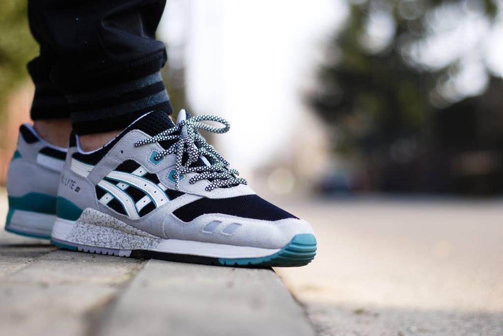 ASICS Gel-Lyte III Grey/Black/Teal 8 ASICS Gel-Lyte III Grey/Black/Teal
