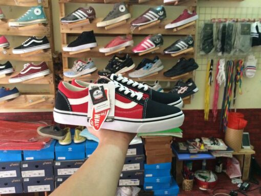 Vans Oldskools Đỏ pha Đen SF