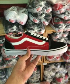 Vans Oldskools Đỏ pha Đen SF 5 Vans Oldskools Đỏ pha Đen SF