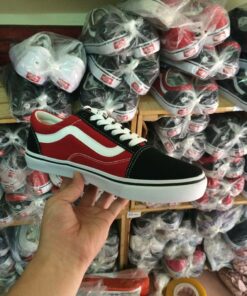 Vans Oldskools Đỏ pha Đen SF 6 Vans Oldskools Đỏ pha Đen SF