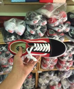 Vans Oldskools Đỏ pha Đen SF 10 Vans Oldskools Đỏ pha Đen SF