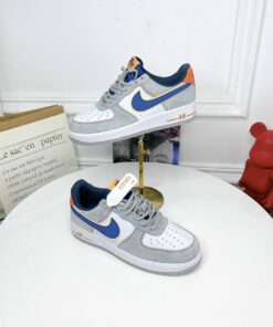 Giày Nike Air Force 1 Cool Grey Gót Cam Rep 1:1 4 Giày Nike Air Force 1 Cool Grey Gót Cam Rep 1:1