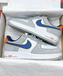 Giày Nike Air Force 1 Cool Grey Gót Cam Rep 1:1 6 Giày Nike Air Force 1 Cool Grey Gót Cam Rep 1:1