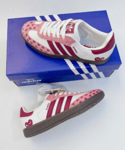 adidas OG Samba x CDG Play White Pink 1