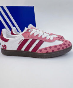adidas OG Samba x CDG Play White Pink 2