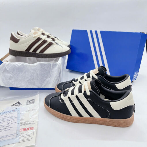 adidas x Foot industry gazelle cream black 1