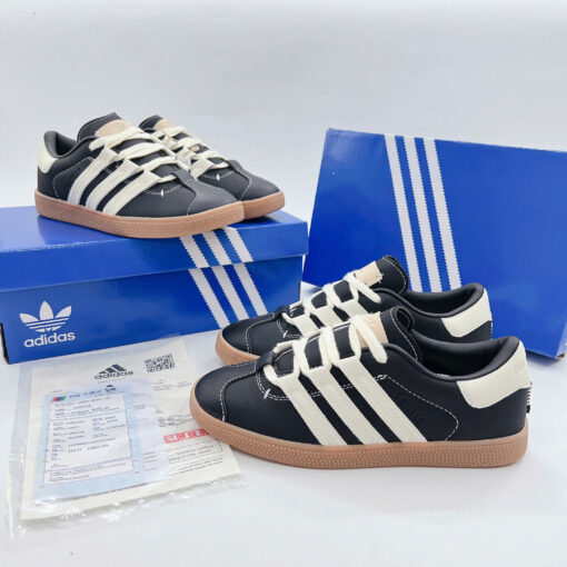 adidas x Foot industry gazelle cream black 2