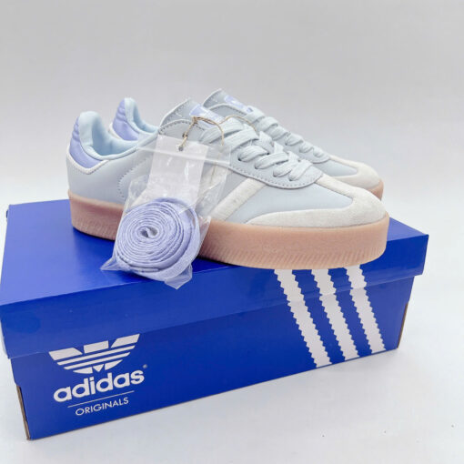 giay adidas samba mau trang xanh 1