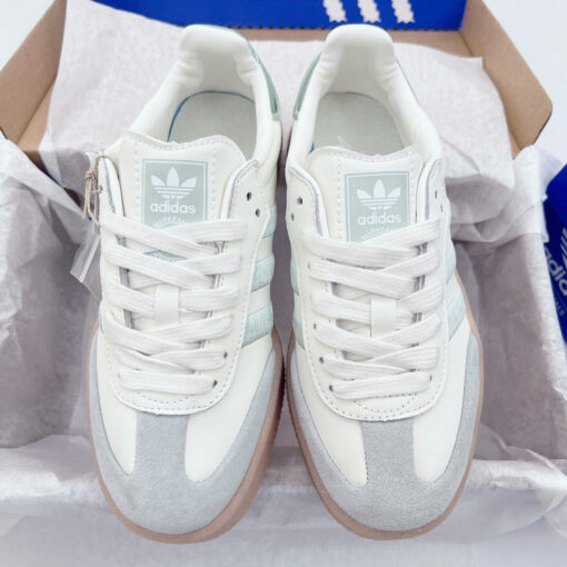 giay adidas samba mau trang xanh 8