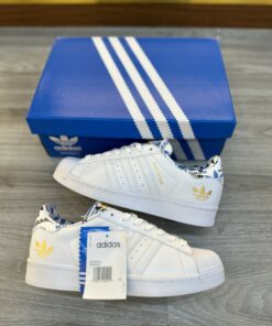 giay adidas superstar white gold metallic 2