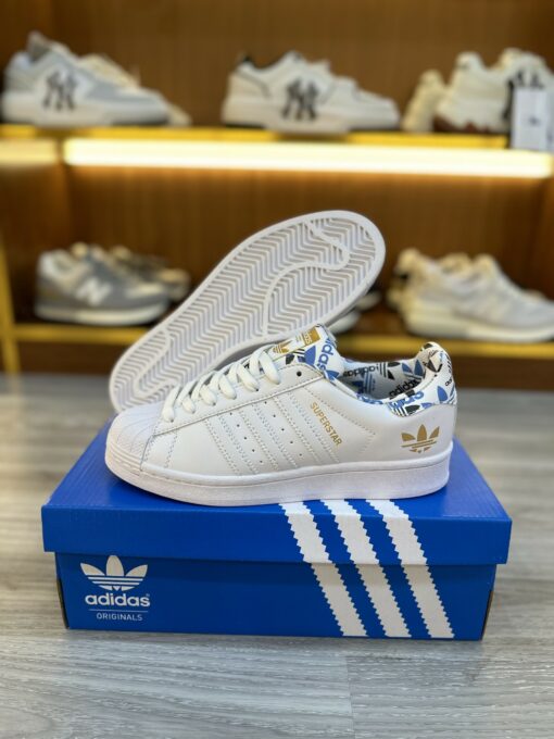 giay adidas superstar white gold metallic 6