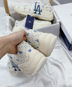 giay mlb bigball chunky saffiano diamond monogram la dodgers ivory like auth 1 5