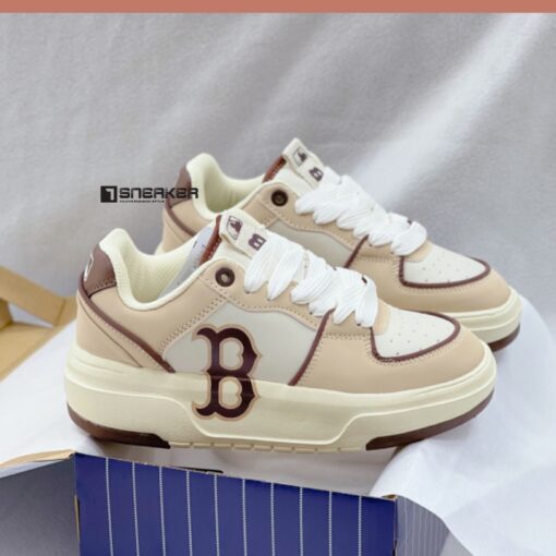 giay mlb chunky liner low boston beige 5