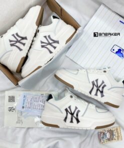 giay mlb chunky liner low new york yankees ivory like auth 2