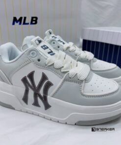 giay mlb chunky liner low new york yankees white grey like auth 2