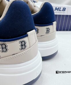 giay mlb chunky liner mid classic monogram boston red sox l.beige like auth 7