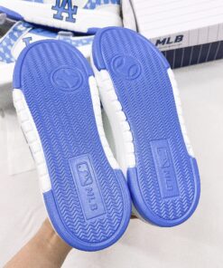 giay mlb chunky liner mid classic monogram la blue like auth 3