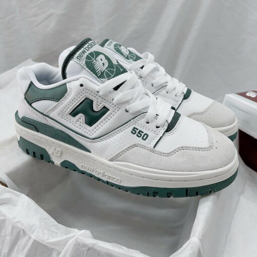 giay new balance 550 white green xanh 3