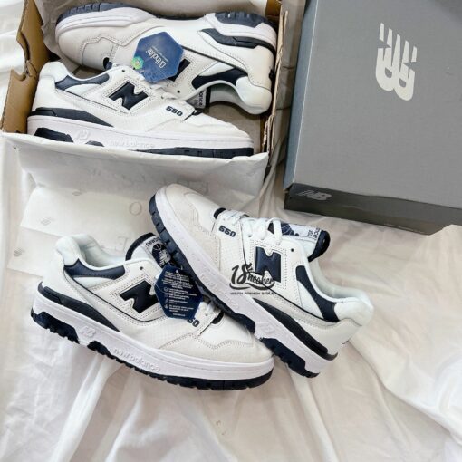 giày new balance 550 white navy cao cap 3