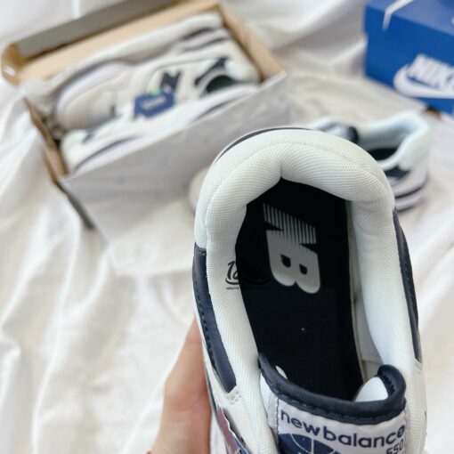 giày new balance 550 white navy cao cap 4