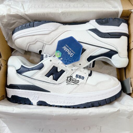 giày new balance 550 white navy cao cap 5