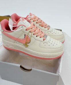 giay nike aF1 louis vuitton white pink silver lv 2