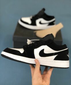 Giày Jordan Cổ Thấp Sneaker Panda trắng đen 5 Giày Nike Air Jordan 1 Low Panda Cổ Thấp Rep 1:1