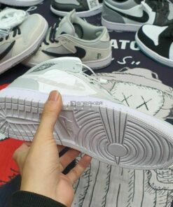 Jordan 1 Mid SE GS Grey Camo Cổ Cao