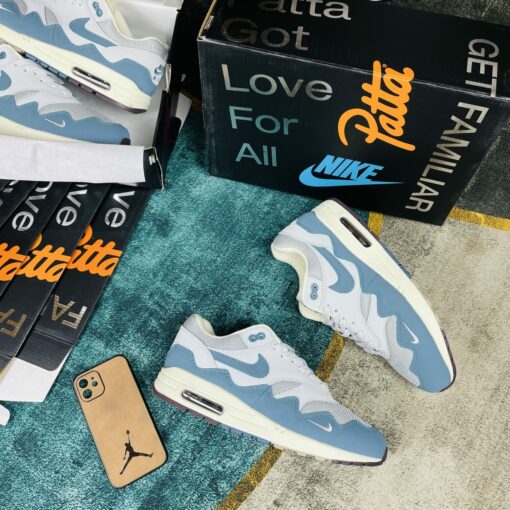 Lỗ sỏGiày Nike Patta x Air Max 1 Noise Aqua Rep 11 Siêu Cấp