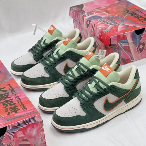 giay nike sb dunk low steamboy ost blue green orange rep 12 2