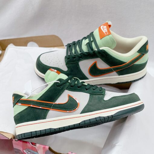 giay nike sb dunk low steamboy ost blue green orange rep 16 6