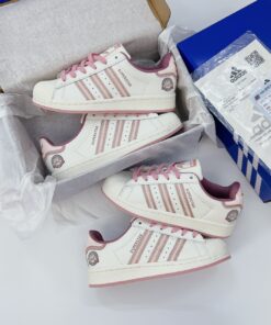 giay sneaker adidas original super star pink beige 3