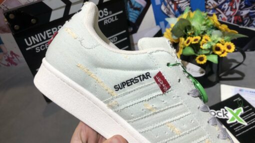 giay sneaker adidas superstar clover x levis 7