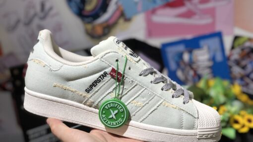 giay sneaker adidas superstar clover x levis 8