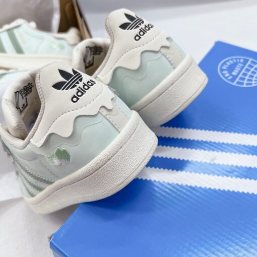 giay sneaker adidas superstar mau xanh 6