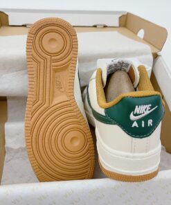 giay sneaker nike air Force 1 cream white beige green gum 6