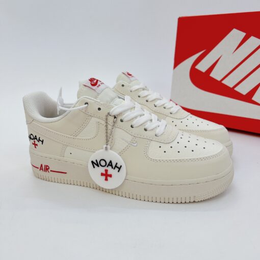 giay sneaker nike air Force 1 low noah cream white red