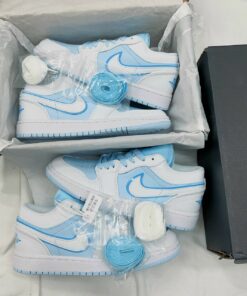 giay the thao nike air Jordan 1 low se mau xanh blue 1