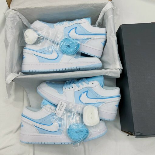 giay the thao nike air Jordan 1 low se mau xanh blue 1