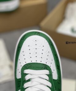 Giày Louis Vuitton x Nike Air Force 1 Low By Virgil Abloh Green Like Auth 11 louis vuitton x nike air Force 1 low by virgil abloh green like auth 7
