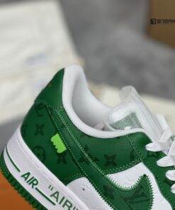 louis vuitton x nike air Force 1 low by virgil abloh green like auth 8
