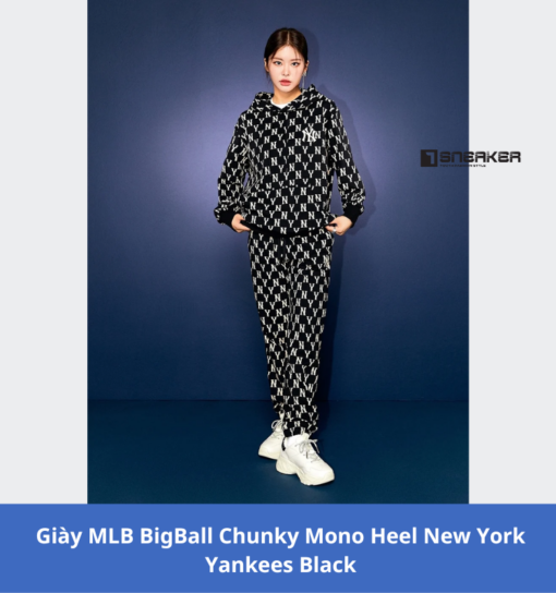 mlb bigball chunky mono heel new york yankees black 1