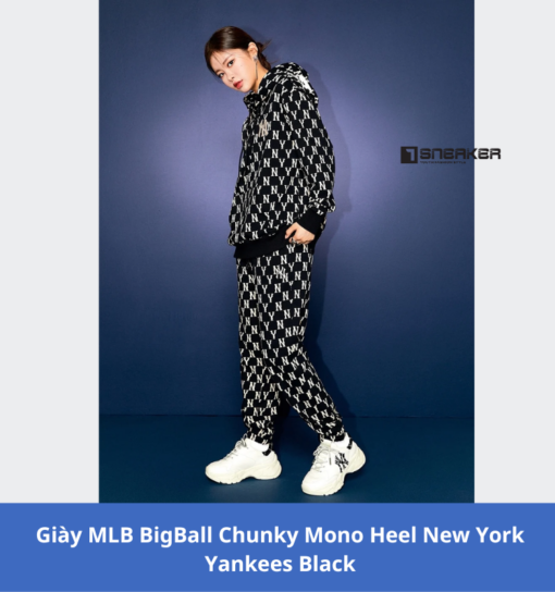 mlb bigball chunky mono heel new york yankees black